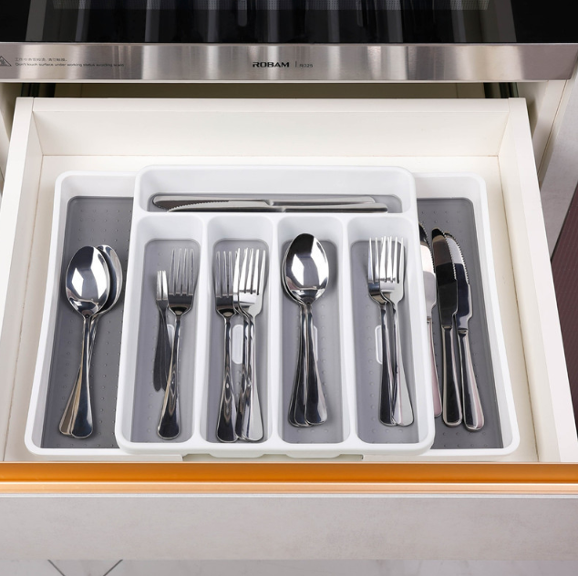 Plastic Cutlery Drawer Organizer