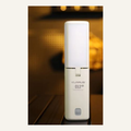 White folding camping light full product view