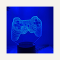 Blue gamepad LED lamp full product view