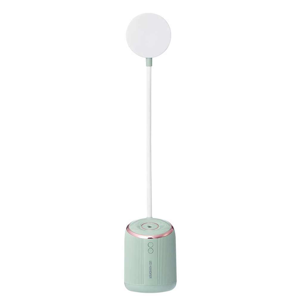 Mint LED desk lamp and humidifier full product view