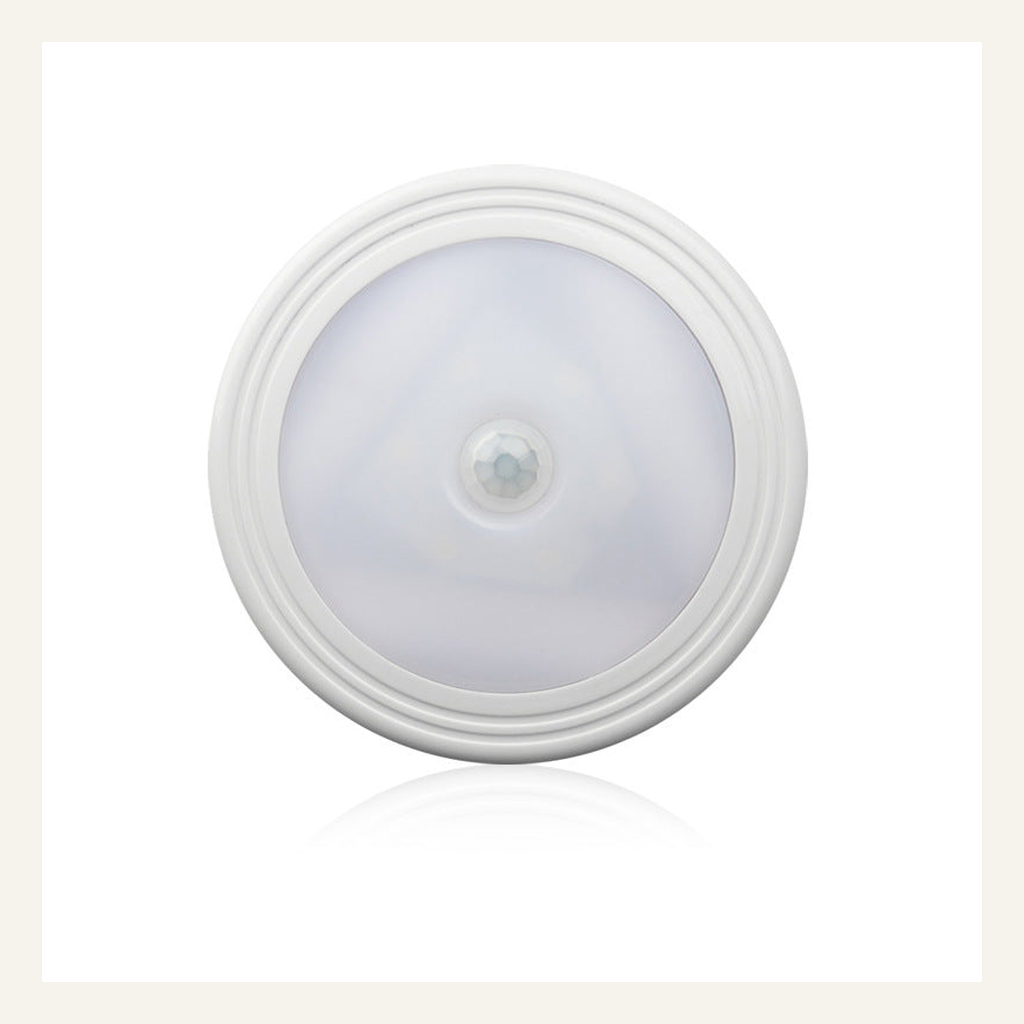 Round motion sensor closet light front view