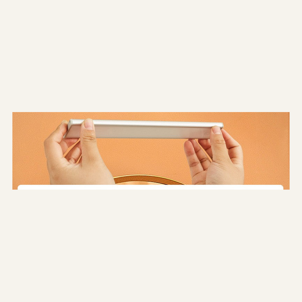 Slim cabinet light bar shown during installation