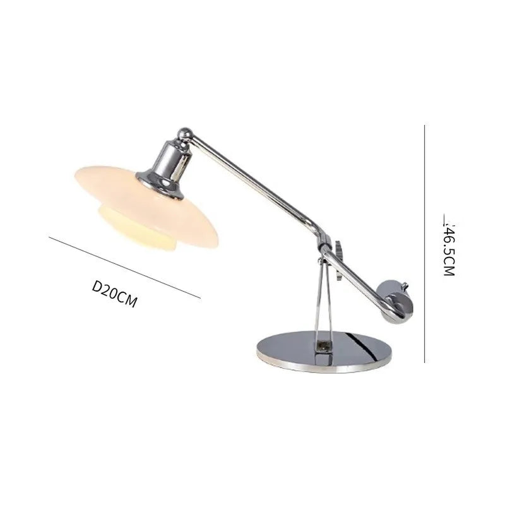 Glass desk lamp verified source dimensions