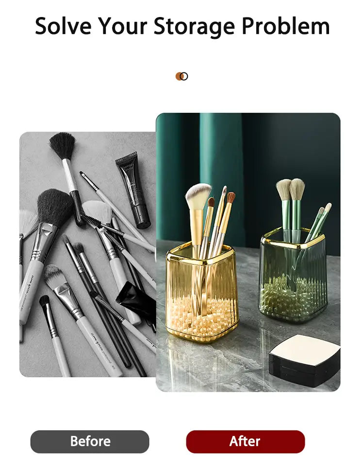 Plastic Makeup Brush Holder