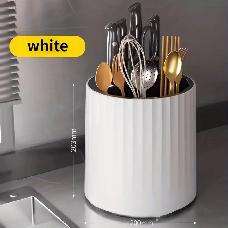 Rotating Kitchen Knife and Utensil Organizer