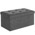 Folding Storage Ottoman Bench, 21-Gallon