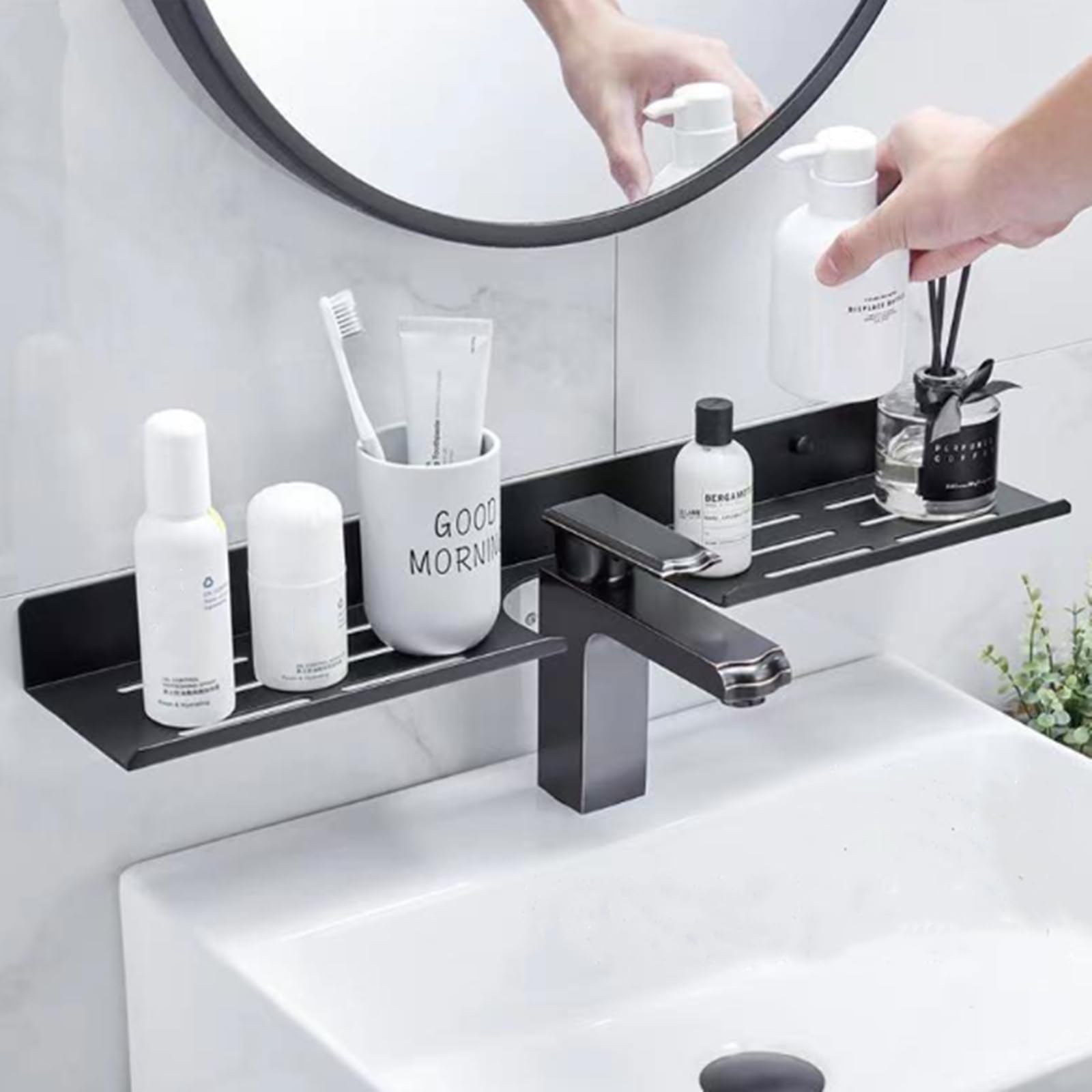 24-Inch Over-Faucet Metal Sink Shelf