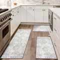 Washable Kitchen Runner Rug Set, 3-Piece