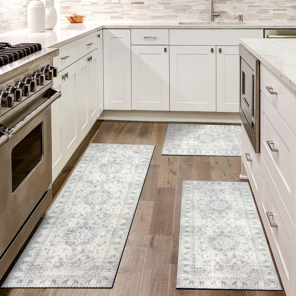 Washable Kitchen Runner Rug Set, 3-Piece