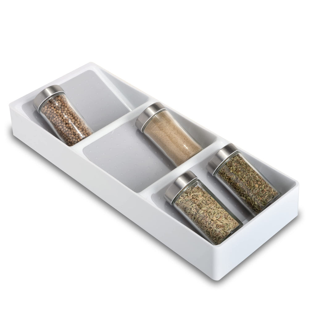 3-Section Plastic Spice and Bottle Organizer