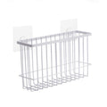 Wall-Mounted Metal Bathroom Storage Rack with Hooks