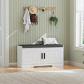 Entryway Shoe Storage Bench with Cushion
