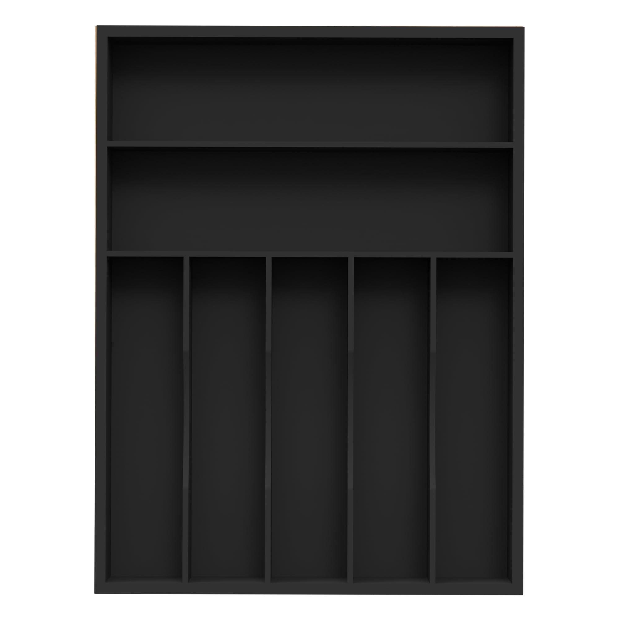 7-Compartment Bamboo Cutlery Drawer Organizer