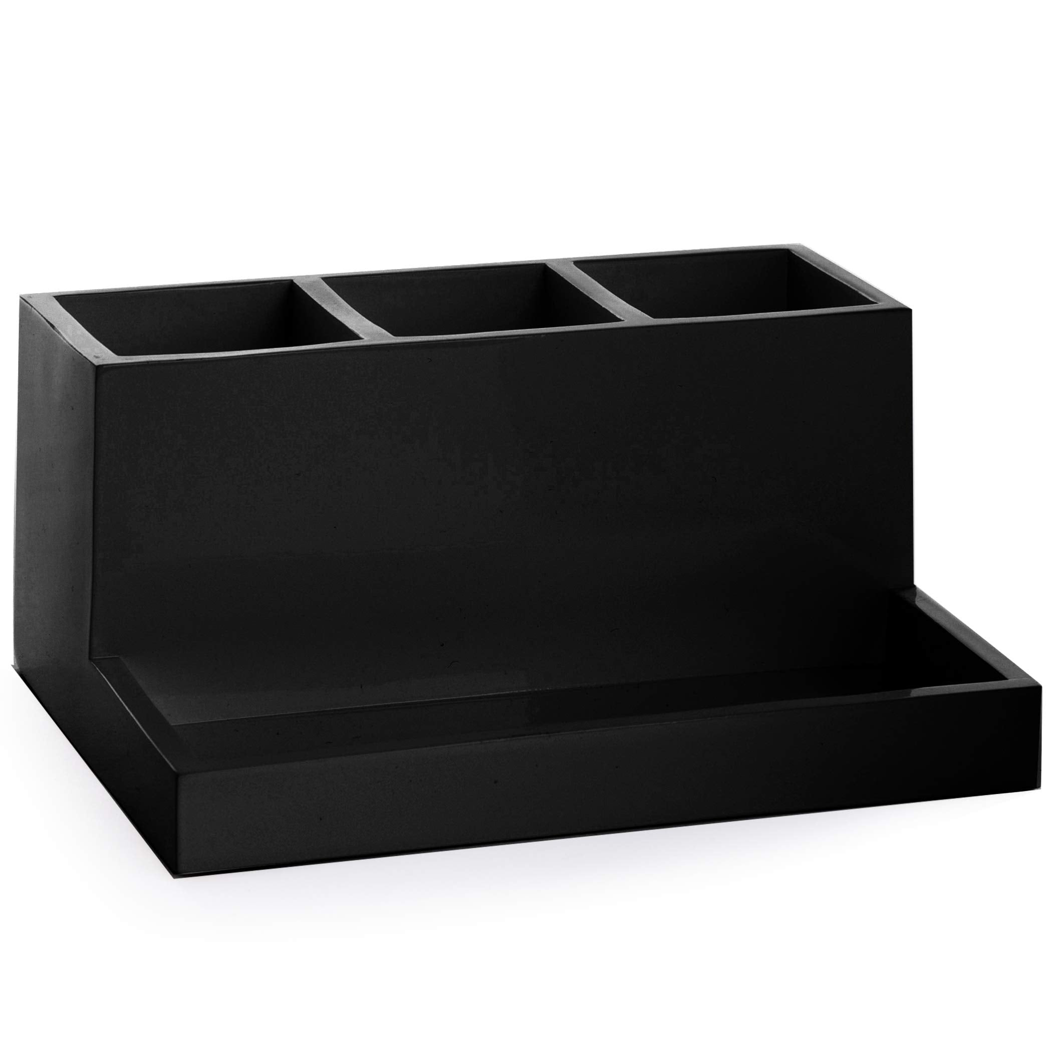 3-Compartment Countertop Organizer with Tray