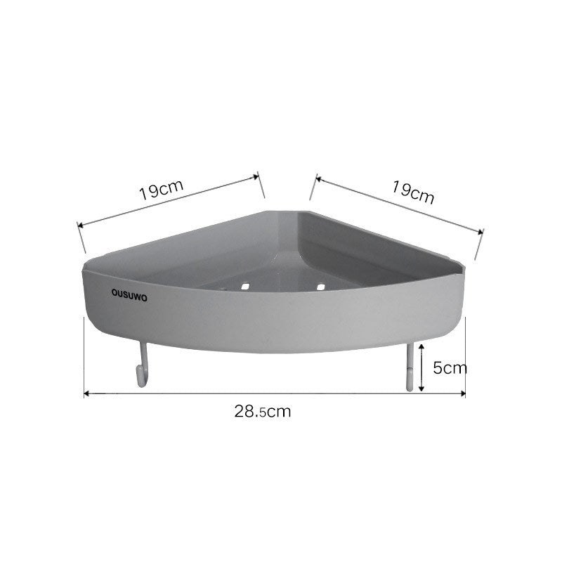 Triangular Wall-Mounted Shower Storage Rack