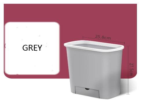 Wall-Mounted Kitchen Trash Bin with Storage Shelf