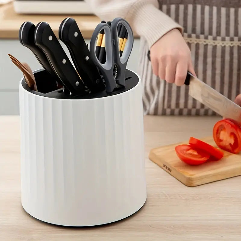 Rotating Kitchen Knife and Utensil Organizer
