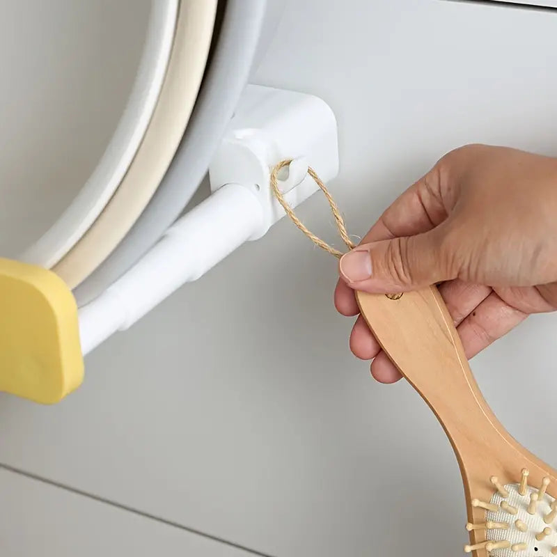 Retractable Wall-Mounted Organizer with Hooks