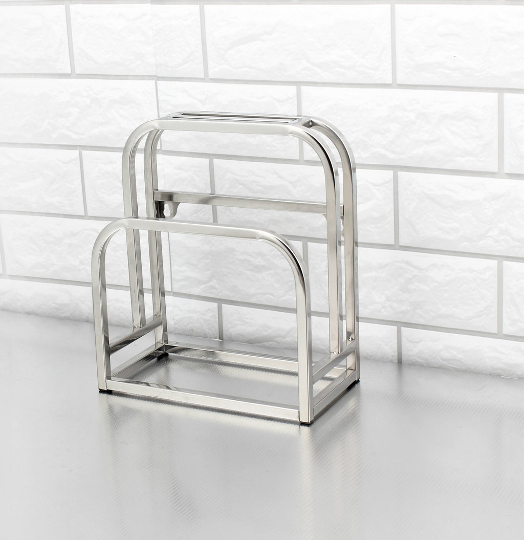Stainless Steel Kitchen Knife and Utensil Rack