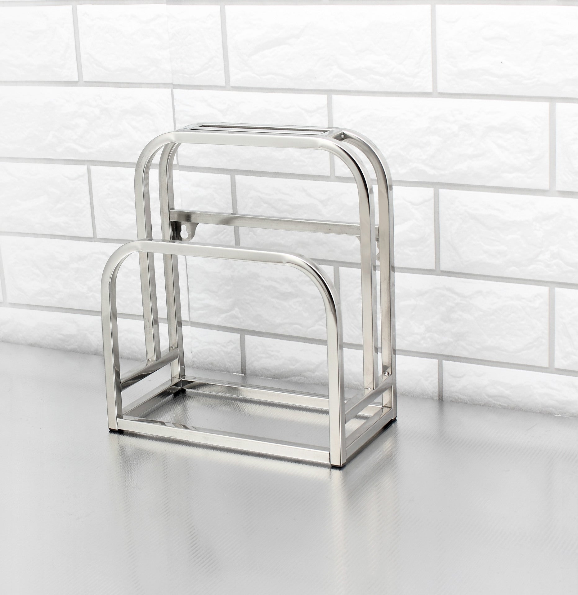 Stainless Steel Kitchen Knife and Utensil Rack