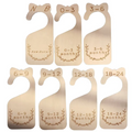 Baby Closet Size Dividers, 7-Piece Wood Set