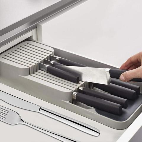 Plastic Kitchen Knife Drawer Organizer