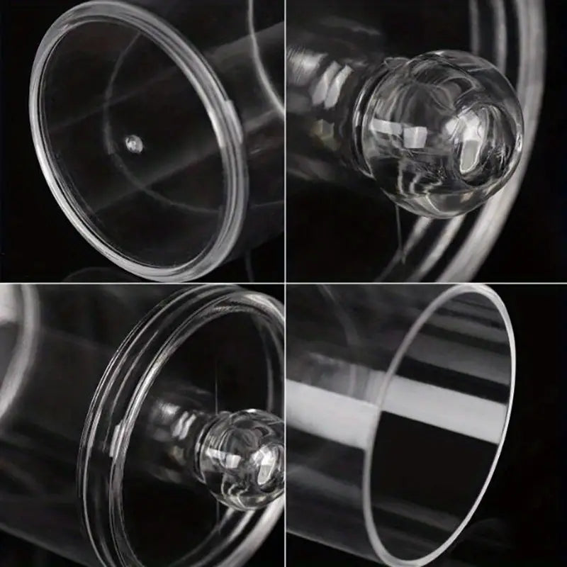 Clear Plastic Bathroom Storage Jar Set