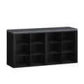 12-Cubby Shoe Storage Bench with Cushion