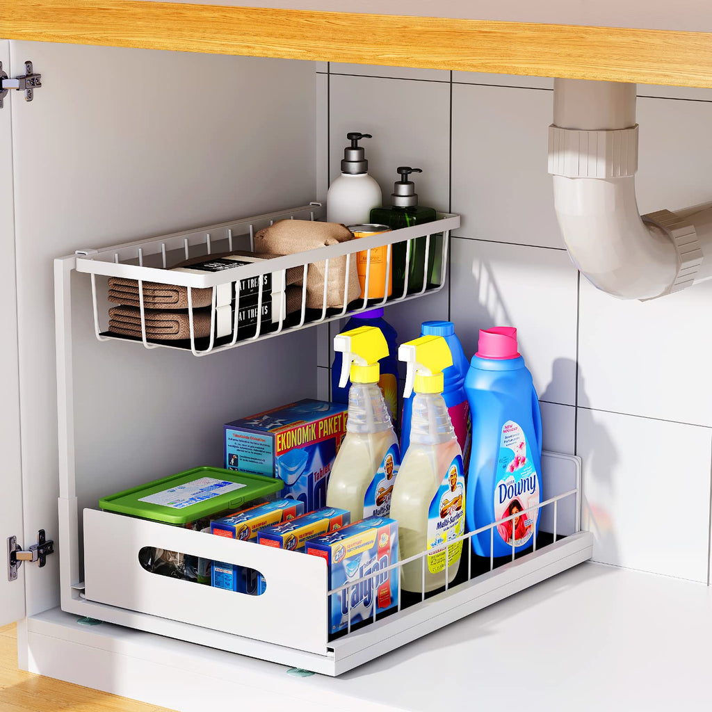 2-Tier Pull-Out Under-Sink Organizer