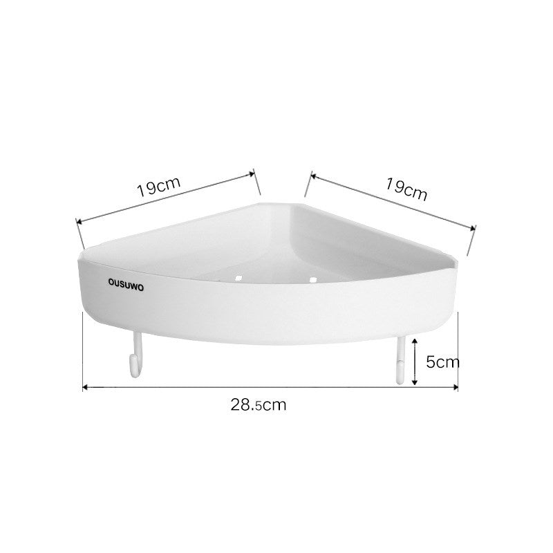 Triangular Wall-Mounted Shower Storage Rack