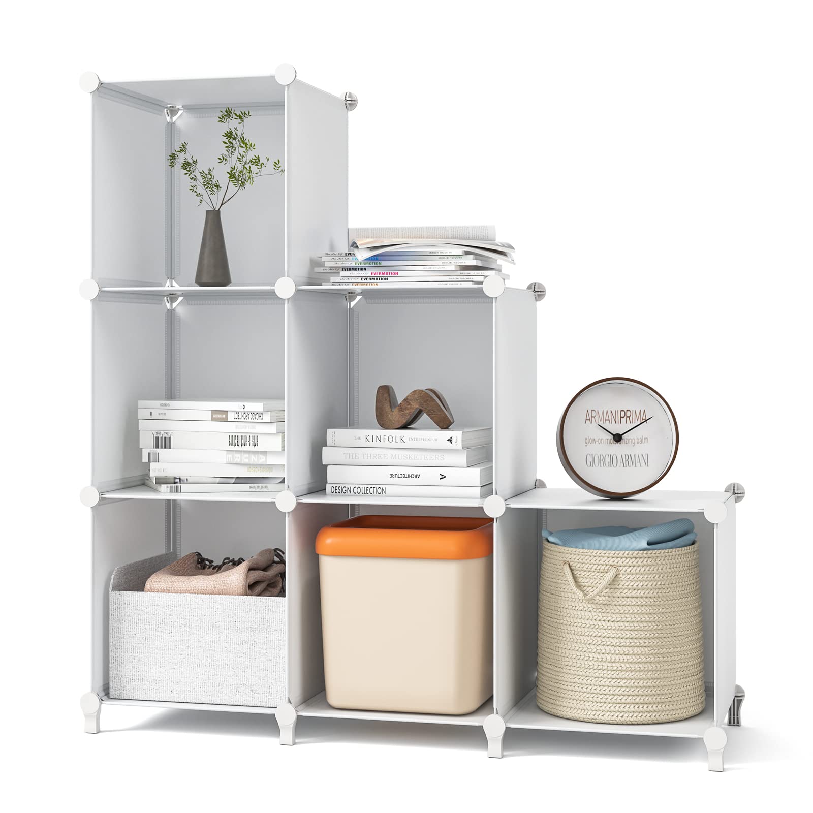 Cube Storage Organizer, 6-Cube Modular Shelf
