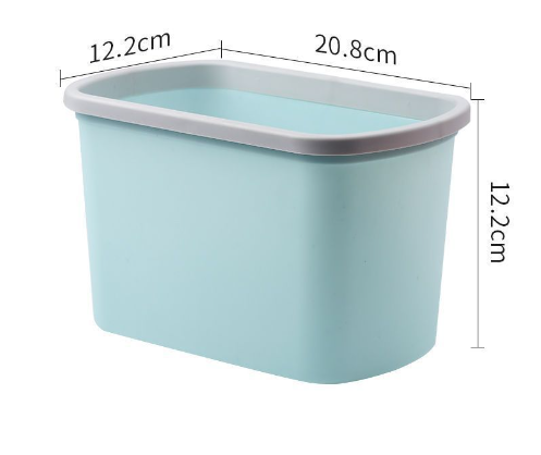 Wall-Mounted Kitchen Trash Bin with Storage Shelf