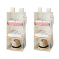 Hanging Closet Organizer, 3-Shelf 2-Pack