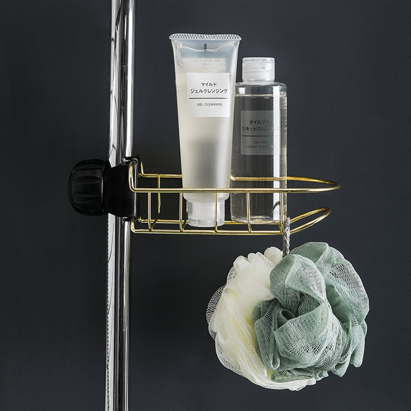 Iron Sink Organizer Basket with Drain Tray