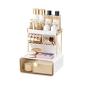 Makeup Organizer with Drawer and Brush Holders