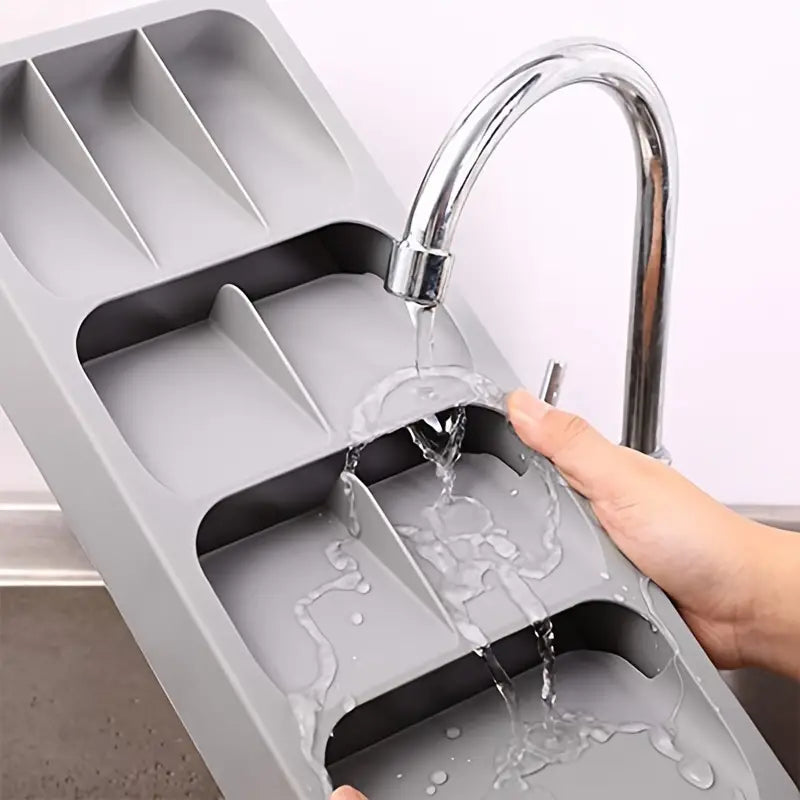 Expandable Kitchen Drawer Silverware Organizer