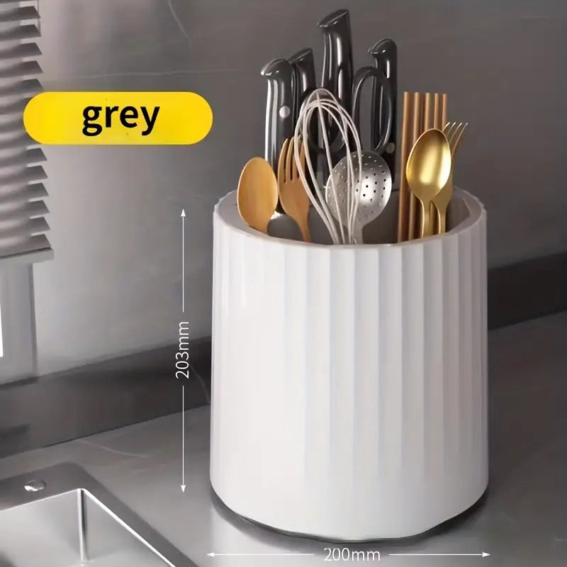 Rotating Kitchen Knife and Utensil Organizer