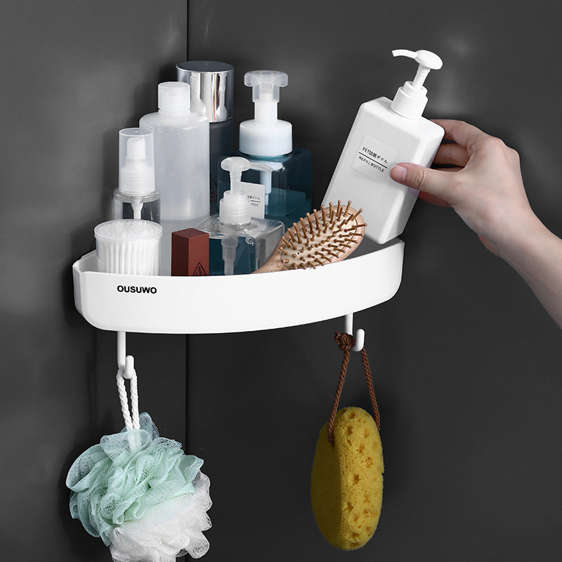 Triangular Wall-Mounted Shower Storage Rack