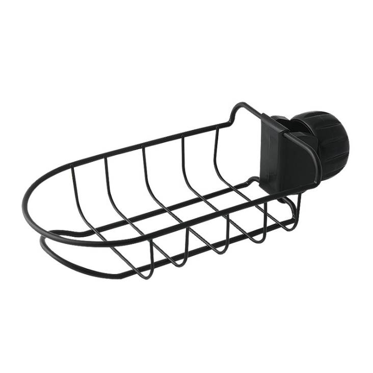 Iron Sink Organizer Basket with Drain Tray