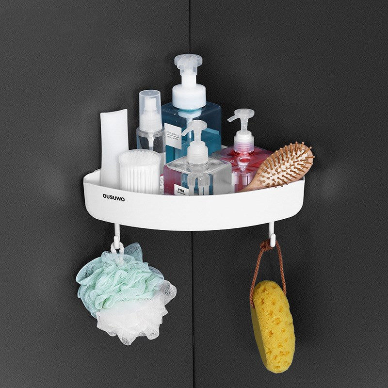 Triangular Wall-Mounted Shower Storage Rack